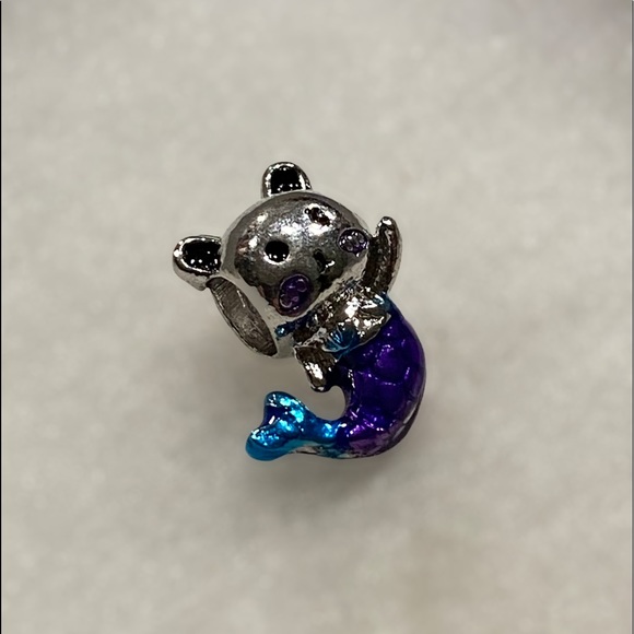 NEW•Silver 925 Kitty Mermaid DIY charm - Picture 2 of 8